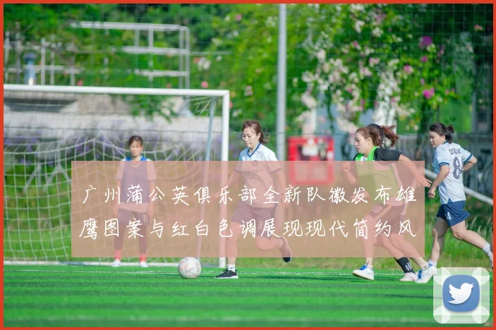 广州蒲公英俱乐部全新队徽发布雄鹰图案与红白色调展现现代简约风格